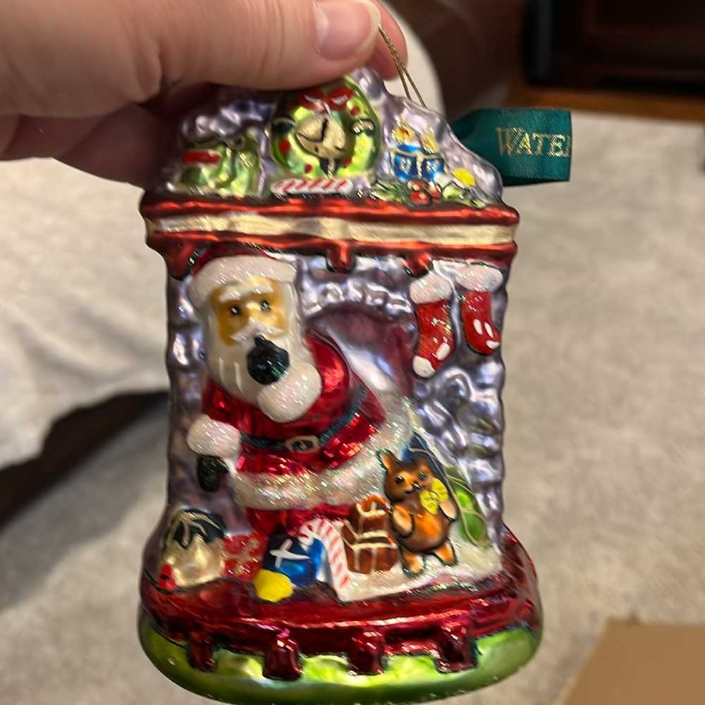 Waterford Holiday heirloom Santa’s Here 2000 ornament